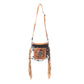 Brown Quilt   Hand-Tooled Bag