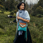 Blue Wings Hand-Tooled Bag