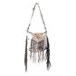 Russet Fringe Leather & Hairon Bag