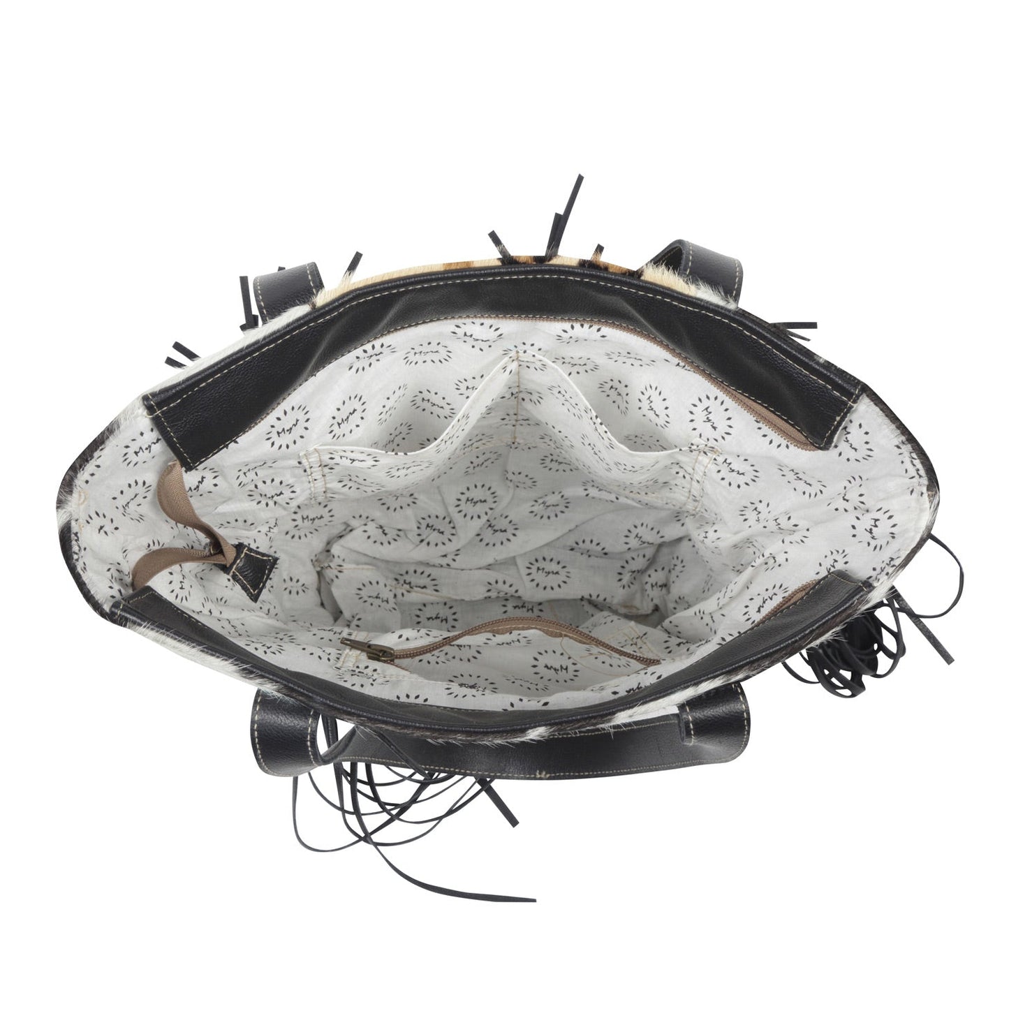 Vanilla Crème me Leather & Hairon Bag