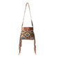 Garnet waves Hand-Tooled Bag