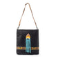 Blue candle Hand-Tooled Bag