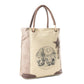 Sepia Aster Tote Bag