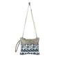 Myra Tincture Embossed Leather Crossbody Bag for Women Aztec Pattern, Adjustable Strap for Rodeo Style