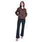 Winged Frills Leather Jacket