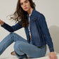 Cassie Acid Wash Tone Denim Jacket