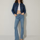Cassie Acid Wash Tone Denim Jacket