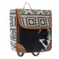 Bison Ridge Backpack Bag With Hair-On Hide