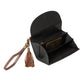 Myra Sandstone Trail Hairon Wristlet Wallet - Handtooled Leather with Western Floral Pattern and Tassel Strap for Easy Use
