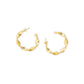 Gleaming Glamour Gold Tone Earrings
