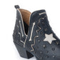 Myra Lone Star Sky Leather Rodeo Boots - Spilt-Top Handstitched Western Boots with Stud Detail for Rodeo Elegance