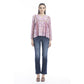 Marjorie Embroidered Floral Accent Top