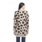Nora Animal Print Cardigan In Ecru