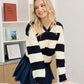 Logan Striped Knit Sweater