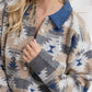 Raign Button Front Shacket Sweater