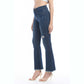 Jordan Distressed Frayed Hem Flared Jeans