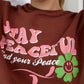 Stay Peaceful Oversized Sweatshirt