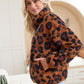 Maren High Collar Jacket in Animal Print