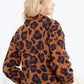 Maren High Collar Jacket in Animal Print