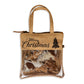 Christmas Tree Hair-On Hide Ornament Set In Brown
