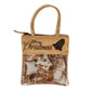 Christmas Bell Hair-On Hide Ornament Set In Brown