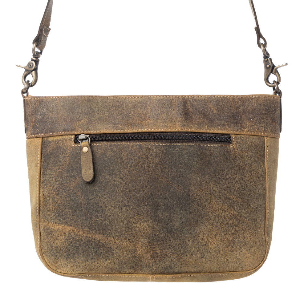 Lawson Roundup Satchel Leather & Hairon Bag