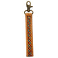 Southwest Braid Hand-Tooled Strap Key Fob