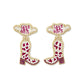 Letâ€™s Go Girls Beaded Boot Earrings