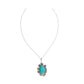 High Sierra Turquoise & Silver Tone Crafted Necklace