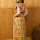 Sunrise Golden Paisley Drop Waist Dress