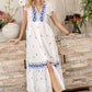 Lillith Cotton Embroidered Dress