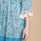 Sky Blue Paisley Babydoll Dress