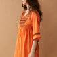 Sun Field Embroidered Dress