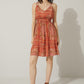 Evalynne V-Neck Drop Waist Dress