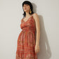 Evalynne V-Neck Drop Waist Dress