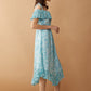 Blue Marlina Off-Shoulder Dress