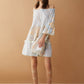 Sansa Marble Off-Shoulder Dress