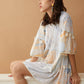Sansa Marble Off-Shoulder Dress