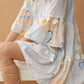 Sansa Marble Off-Shoulder Dress