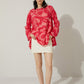 Flora Daye Round Neck Flare Sleeve Top
