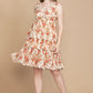 Bohera Silvianna V-Neck Tieried Skirt Dress