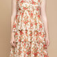 Bohera Silvianna V-Neck Tieried Skirt Dress