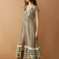 Mika Lou Embroidered Drop Waist Tiered Dress