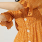 Golden Poppy Drop Waist Dress