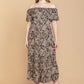 Bohera Miss Lorraine Off-the-Shoulder Drop Waist Dress