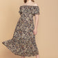 Bohera Miss Lorraine Off-the-Shoulder Drop Waist Dress