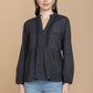 Minda Black Free Flow Top