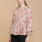 Bohera  Priscilla Wrap-Style Floral Top