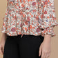 Bohera  Priscilla Wrap-Style Floral Top