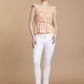 Bohera Sashiko Floral Peplum Top